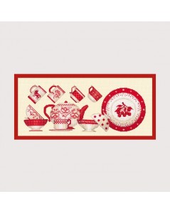 Red tableware