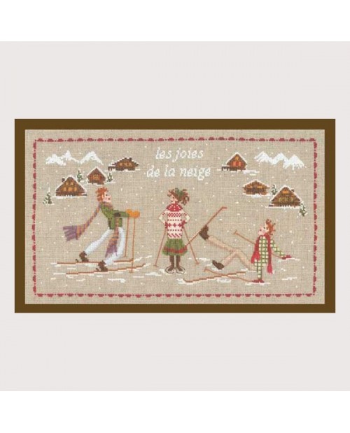 Wintertime Pleasures. Counted cross stitch embroidery kit. Le Bonheur des Dames 1064.