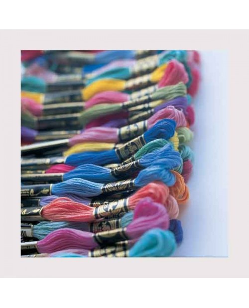 100% cotton threads for embroidery. DMC. Length 8 m.
