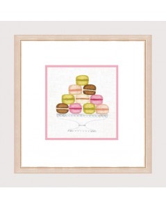 Macaron pyramide. Printed traditional embroidery kit. Le Bonheur des Dames. 1530