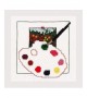 Palette de peinture. Kit broderie point de croix. Le Bonheur des Dames 1714