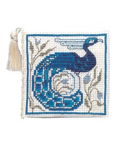Porte-aiguilles Arts et crafts. Kit broderie point de croix sur toile Aïda. Textile Heritage Collection 195558