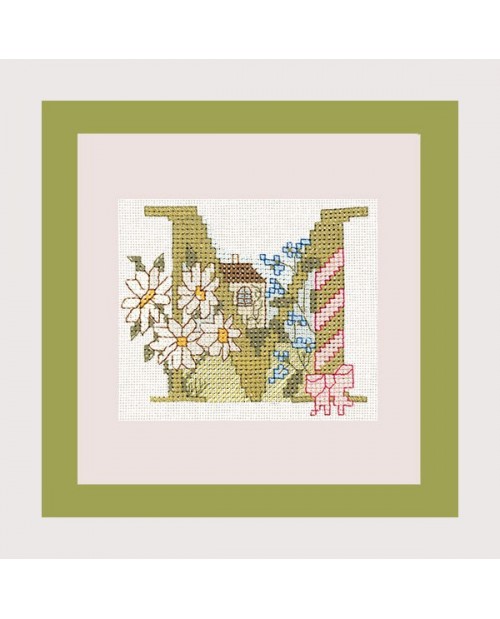 Letter flower - M