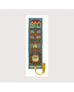 Bookmark kit gardens. Embroidery kit. Textile Heritage Collection.