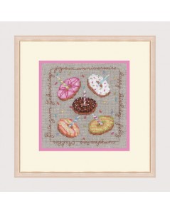 Five Donuts. Counted cross stitch kit. Le Bonheur des Dames. 2264