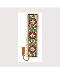 Bookmark kit Heraldic Roses. Embroidery kit. Textile Heritage Collection