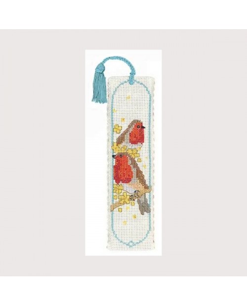 Bookmark kit Robins. Embroidery kit. Textile Heritage Collection Bookmark kit Robins. Embroidery kit. Textile Heritage Collection