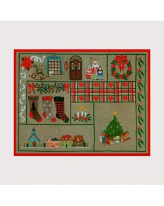 Victorain Christmas. Satin stitch embroidery kit by Le Bonheur des Dames 2583