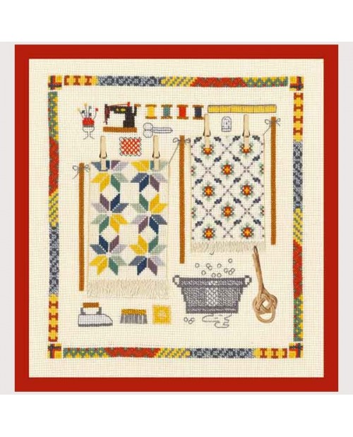 Carpet accessories. Counted cross stitch picture. Le Bonheur des Dames 2614
