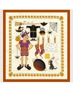 Wizard's accessories. Counted cross stitch picture. Le Bonheur des Dames 2616