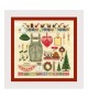 Christmas accessories in Tirol. A picture embroidered in counted cross stitch kit. Le Bonheur des Dames 2621