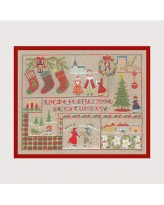 Victorian Christmas Scene. Counted cross stitch picture - Christmas holiday scenes. Le Bonheur des Dames 2683