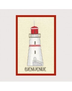 Lighthouse bienvenue (welcome) red - gift-pres.