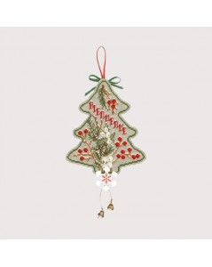Counted cross stitch embroidery kit. Christmas tree to stitch. Item n° 2724.