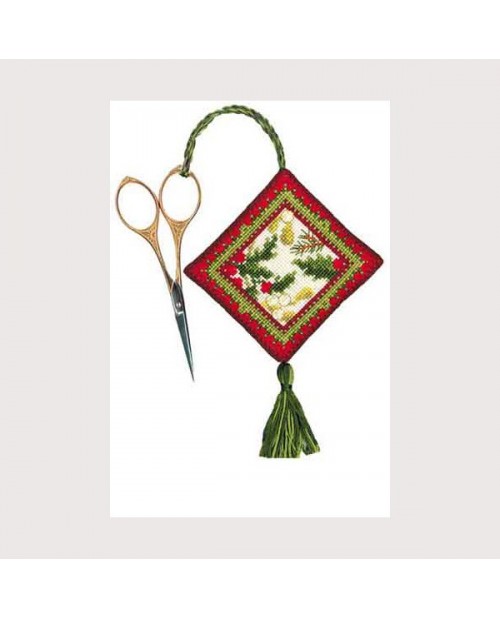 Porte-ciseaux à broder au point de croix. Hiver. Le Bonheur des Dames 3351 Porte-ciseaux à broder au point de croix. Hiver. Le Bonheur des Dames 3351