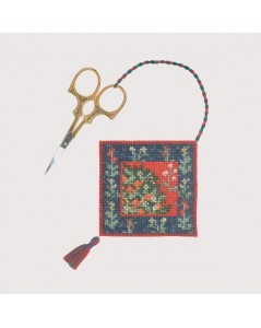 Scissor-keep to embroider in counted cross stitch kit. Medieval stylization. Le Bonheur des Dames 3361