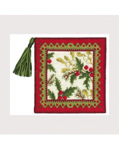 Pin-cushion winter. Counted cross stitch embroidery kit. Aida 7 pts/cm. Le Bonheur des Dames 3451