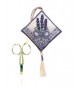 Scissors keep lavender. Counted cross stitch embroidery kit. Textile Heritage Collection