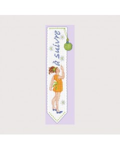 Bookmark young girl in yellow dress. Le Bonheur des Dames 4551