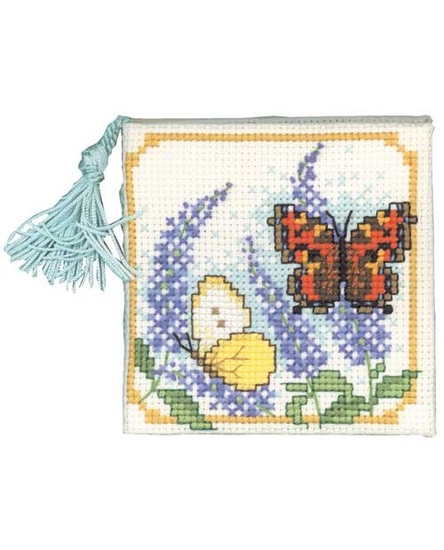Needles case butterflies & buddleia