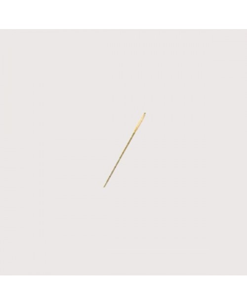 Golden needle for embroidery with round tip, size 22. Permin of Copenhagen