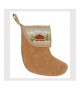 Christmas stocking with chalet border
