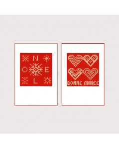 2 greeting cards Happy Holidays