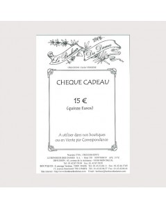 Gift voucher of 15 euro value. Le Bonheur des Dames