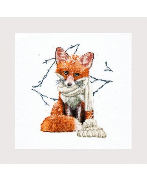 Red fox to cross stitch Thea Gouvernur embroidery