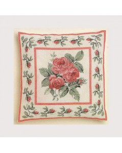 Rose bouquet cushion
