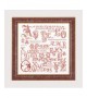 Antique character sampler