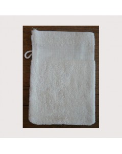 White washcloth with Aida band for embroidery. Le Bonheur des Dames GT10