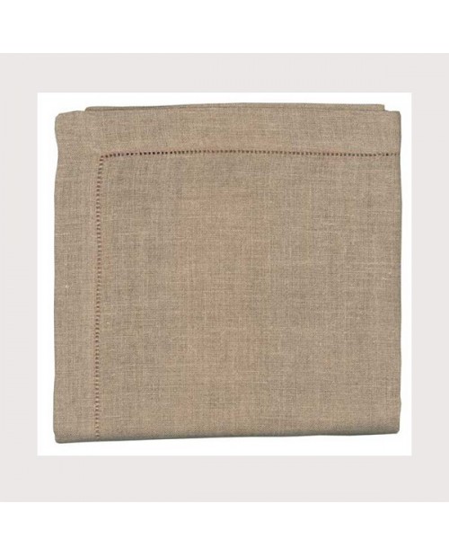 Hemed natural linen tablecloth 90x90cm