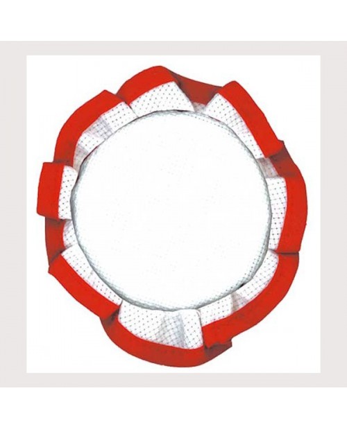 Jam lid cover to embroider. Cotton Aida, red edge. PCA4 Jam lid cover to embroider. Cotton Aida, red edge. PCA4