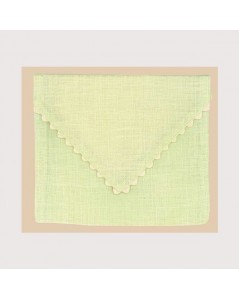 Soft green linen pouch