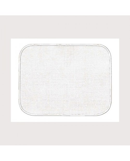 White placemat with white border