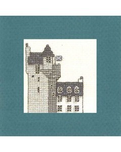 Tower house. Greeting card to cross stitch. Embroidery kit by Textile Heritage Collection T512