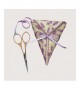 Scissor keep Lavender. Embroidery kit on even-weave linen. Le Bonheur des Dames 3367