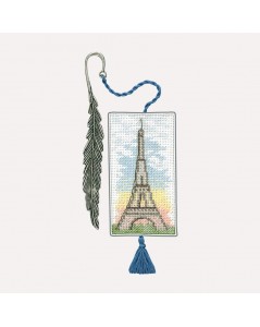 Broderie marque-page Tour Eiffel. Kit point de croix. Le Bonheur des Dames 4618