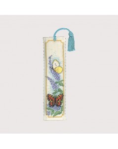 Bookmark to cross stitch. Butterflies & Buddleia by Textile Heritage