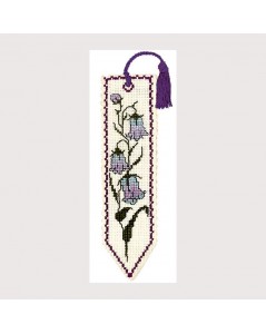 Bookmark kit Harebell. Counted stitch embroidery kit. Textile Heritage Collection