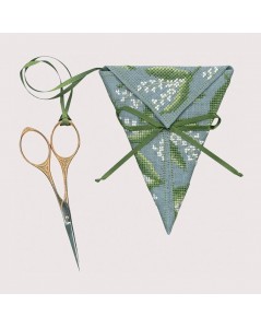 Scissor keep - Lily of the valley. Embroidery kit. Counted cross stitch. 3373 Le Bonheur des Dames