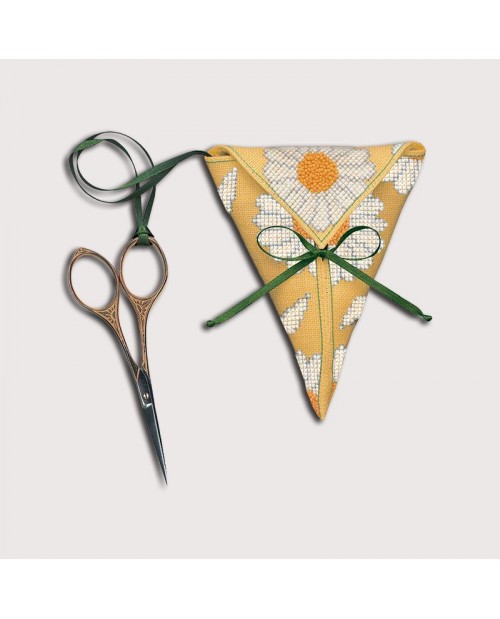 Scissor keep Daisies. Le Bonheur des Dames. Item n° 3374. Counted cross stitch kit.