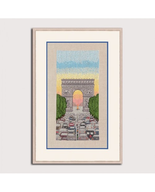 Counted cross stitch embroidery kit. Arc de Triomphe. Item n°  1169