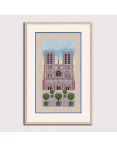 Counted cross stitch embroidery kit. Notre Dames de Paris. Le Bonheur des Dames.