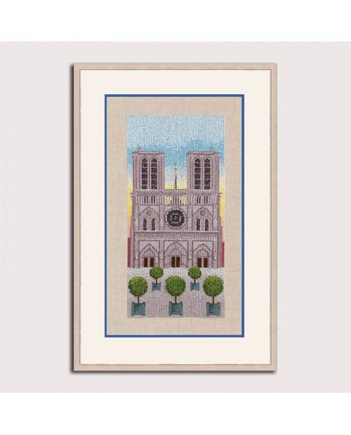 Counted cross stitch embroidery kit. Notre Dames de Paris. Le Bonheur des Dames.