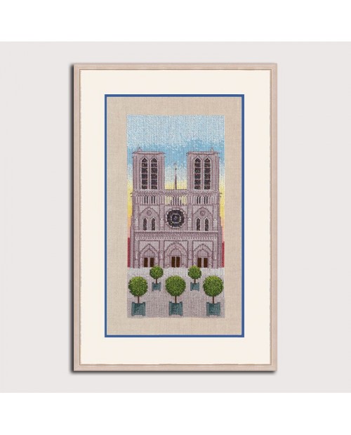 Kit broderie. Notre Dame de Paris. Le Bonheur des Dames. Référence 1169