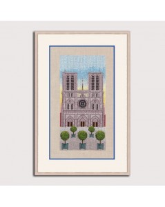 Counted cross stitch embroidery kit. Notre Dames de Paris. Le Bonheur des Dames.