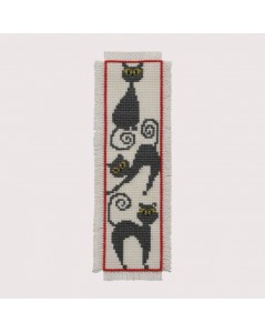 Bookmark Cats. Permin of Copenhagen. Item n° 052103