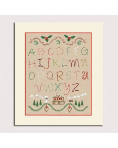 Alphabet Winter. Satin stitch embroidery kit. Le Bonheur des Dames. 2591